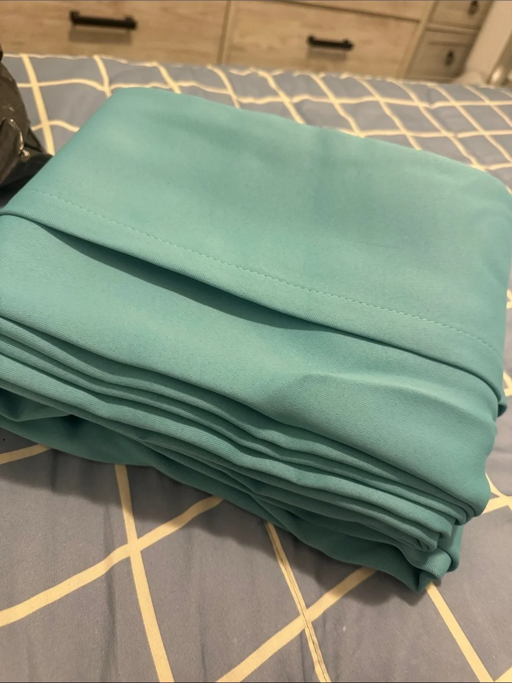 Aqua Blue room divider curtain